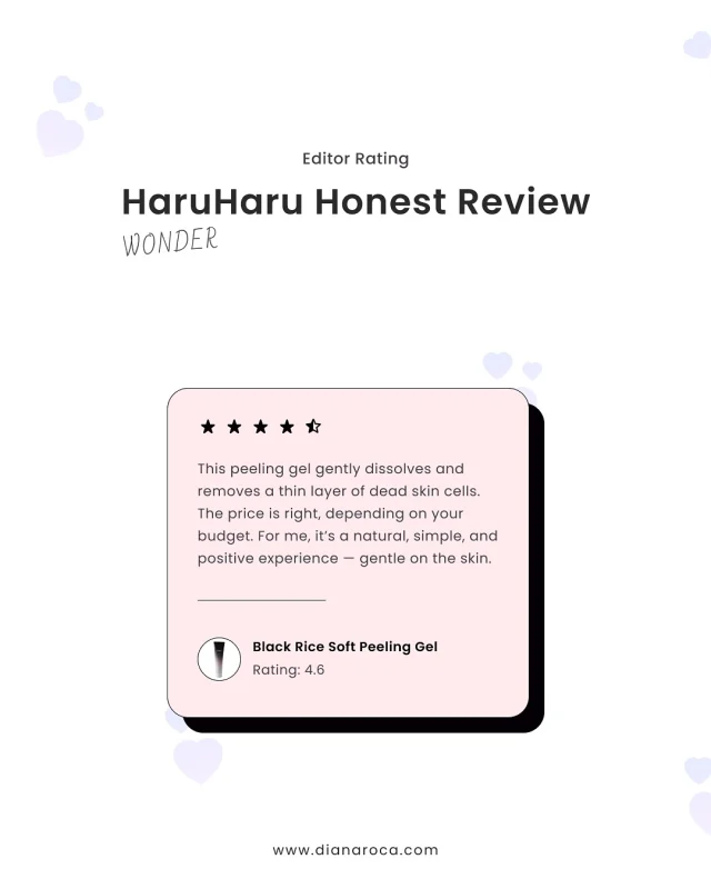 🌾 HaruHaru Wonder review is live!Toner = bouncy, fast-absorbing glow Peeling Gel = soft, smooth, zero sting.🔗dianaroca.com (link in bio for full article) 🔗dianaroca.ro🎨 Custom Figma Design by @dianaroca.art#haruharuwonder #peelinggel #blackricetoner #sensitiveskin #kbeautyreview #exfoliere #skincareromania #skincarecommunity